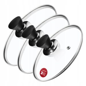 Kadax Pokrywka Szklana Zestaw Pokrywek 20/24/28cm 110613 Kadax Pokrywka Szklana Zestaw Pokrywek 20/24/28cm 110613