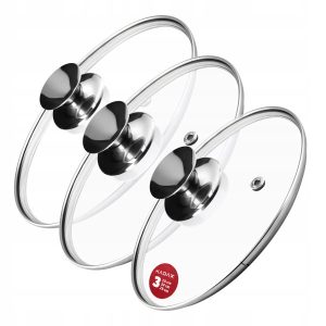 Kadax Pokrywka Szklana Zestaw Pokrywek 20/24/28cm 110595 Kadax Pokrywka Szklana Zestaw Pokrywek 20/24/28cm 110595