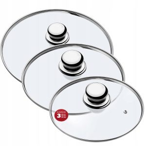 Kadax Pokrywka Szklana Zestaw Pokrywek 20/24/28cm 110667 Kadax Pokrywka Szklana Zestaw Pokrywek 20/24/28cm 110667