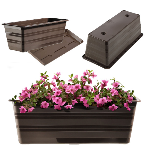 KADAX Skrzynka Balkonowa 40cm Doniczka + Podstawka 108403