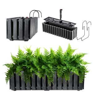 Kadax Skrzynka Balkonowa 58cm + 2 Uchwyty Antracyt 108374 Kadax Skrzynka Balkonowa 58cm + 2 Uchwyty Antracyt 108374