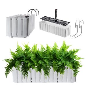 Kadax Skrzynka Balkonowa 58cm + 2 Uchwyty Biała 108424 Kadax Skrzynka Balkonowa 58cm + 2 Uchwyty Biała 108424