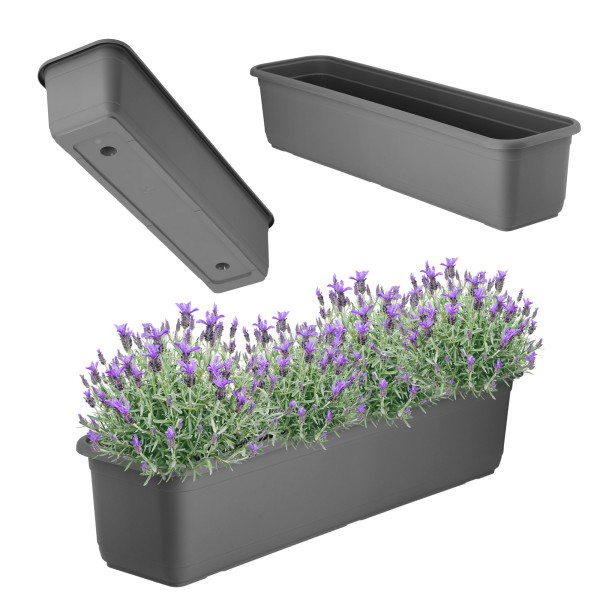 Kadax Skrzynka Balkonowa 60cm Doniczka Na Kwiaty 114829