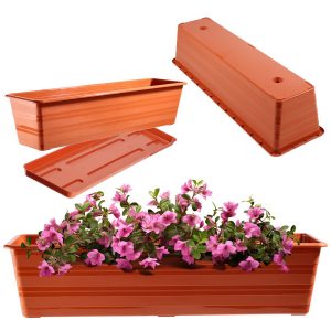KADAX Skrzynka Balkonowa 60cm Doniczka + Podstawka 108468 KADAX Skrzynka Balkonowa 60cm Doniczka + Podstawka 108468