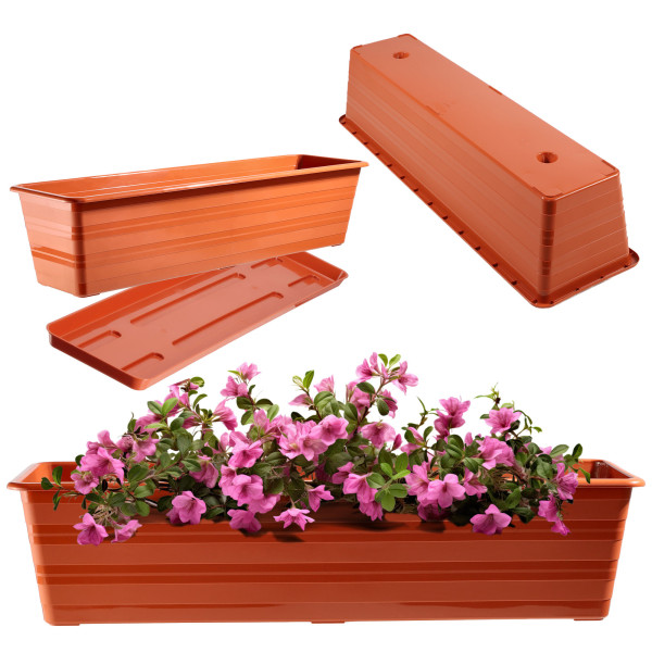KADAX Skrzynka Balkonowa 60cm Doniczka + Podstawka 108468