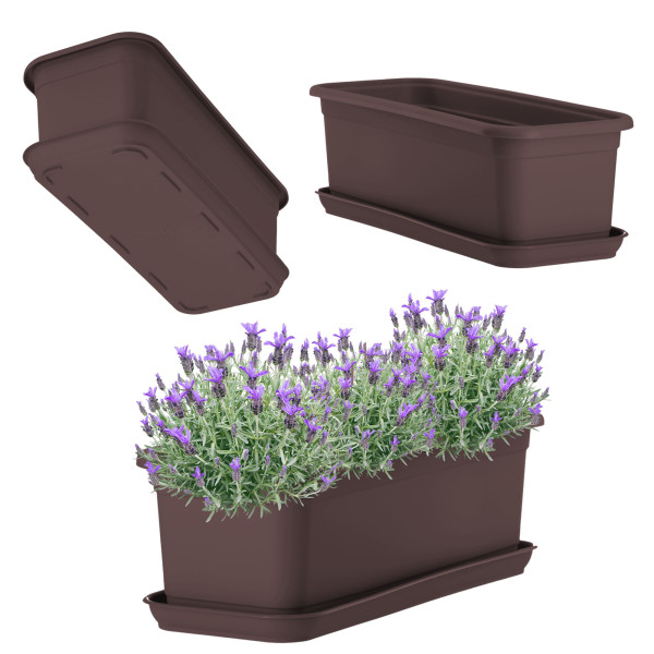 KADAX Skrzynka Balkonowa Doniczka 40cm + Podstawka 108433