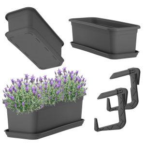 Kadax Skrzynka Balkonowa Doniczka 40cm z Uchwytami 110324 Kadax Skrzynka Balkonowa Doniczka 40cm z Uchwytami 110324