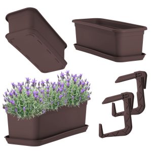 KADAX Skrzynka Balkonowa Doniczka 40cm Z Uchwytami 114710 KADAX Skrzynka Balkonowa Doniczka 40cm Z Uchwytami 114710
