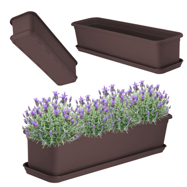 KADAX Skrzynka Balkonowa Doniczka 60cm + Podstawka 108426