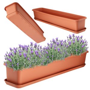 Kadax Skrzynka Balkonowa Doniczka 80cm + Podstawka 108472 Kadax Skrzynka Balkonowa Doniczka 80cm + Podstawka 108472