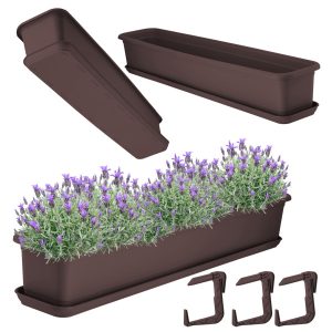 KADAX Skrzynka Balkonowa Doniczka 80cm Z Uchwytami 114669 KADAX Skrzynka Balkonowa Doniczka 80cm Z Uchwytami 114669