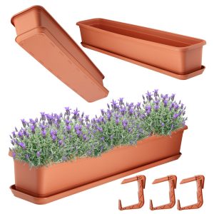Kadax Skrzynka Balkonowa Doniczka 80cm z Uchwytami 108412 Kadax Skrzynka Balkonowa Doniczka 80cm z Uchwytami 108412