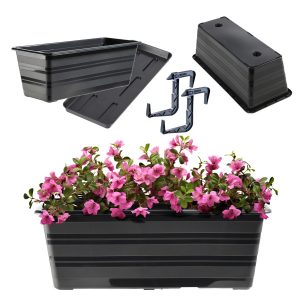KADAX Skrzynka Balkonowa Doniczka Z Uchwytami 40cm 108456 KADAX Skrzynka Balkonowa Doniczka Z Uchwytami 40cm 108456