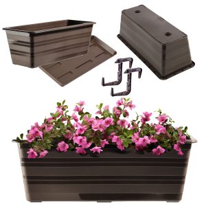 KADAX Skrzynka Balkonowa Doniczka Z Uchwytami 40cm 108346 KADAX Skrzynka Balkonowa Doniczka Z Uchwytami 40cm 108346