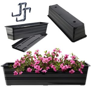 KADAX Skrzynka Balkonowa Doniczka Z Uchwytami 60cm 108401 KADAX Skrzynka Balkonowa Doniczka Z Uchwytami 60cm 108401