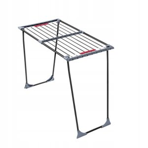 KADAX Suszarka na pranie teleskopowa 198 cm, czarno-szara 180374 KADAX Suszarka na pranie teleskopowa 198 cm, czarno-szara 180374