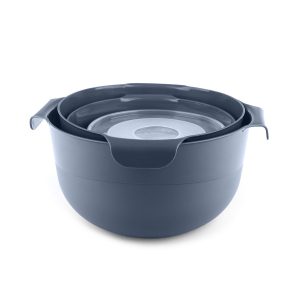 KADAX Zestaw Misek 7El + Durszlak 3L Plastikowe Szare 160632 KADAX Zestaw Misek 7El + Durszlak 3L Plastikowe Szare 160632