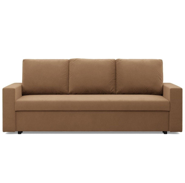 Kanapa 3 osobowa, BLOM, Mikrofaza, 220x92x85 cm, cappuccino | TYLETEGOTU 773359