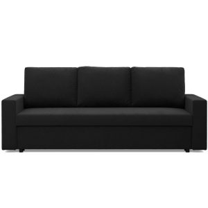 Kanapa 3 osobowa, BLOM, Mikrofaza, 220x92x85 cm, czarny | TYLETEGOTU 773337 Kanapa 3 osobowa, BLOM, Mikrofaza, 220x92x85 cm, czarny | TYLETEGOTU 773337