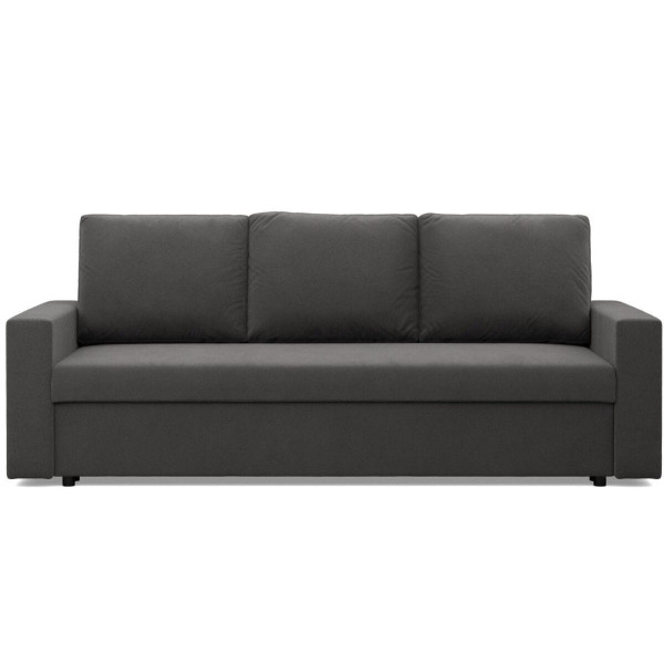 Kanapa 3 osobowa, BLOM, Mikrofaza, 220x92x85 cm, szary | TYLETEGOTU 773278