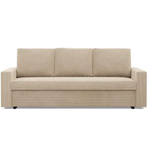 Kanapa 3 osobowa, BLOM, sztruks, 220x92x92 cm, beżowy | TYLETEGOTU 773322 Kanapa 3 osobowa, BLOM, sztruks, 220x92x92 cm, beżowy | TYLETEGOTU 773322