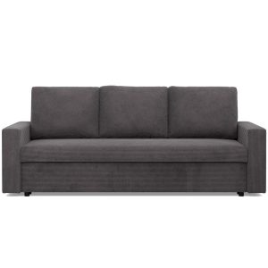 Kanapa 3 osobowa, BLOM, sztruks, 220x92x92 cm, ciemny szary | TYLETEGOTU 773319 Kanapa 3 osobowa, BLOM, sztruks, 220x92x92 cm, ciemny szary | TYLETEGOTU 773319
