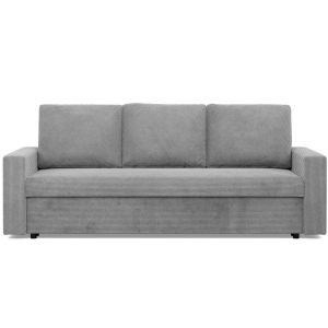 Kanapa 3 osobowa, BLOM, sztruks, 220x92x92 cm, jasny szary | TYLETEGOTU 773375 Kanapa 3 osobowa, BLOM, sztruks, 220x92x92 cm, jasny szary | TYLETEGOTU 773375