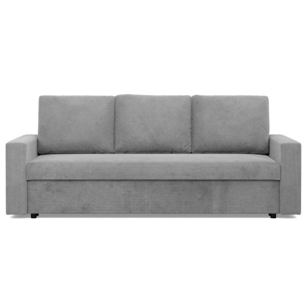 Kanapa 3 osobowa, BLOM, sztruks, 220x92x92 cm, jasny szary | TYLETEGOTU 773375