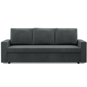 Kanapa 3 osobowa, BLOM, velvet, 220x92x92 cm, ciemny szary | TYLETEGOTU 773312 Kanapa 3 osobowa, BLOM, velvet, 220x92x92 cm, ciemny szary | TYLETEGOTU 773312
