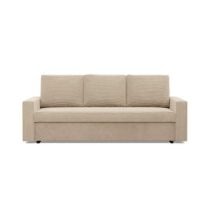 Kanapa 3-osobowa, Rozkładana, Bonell, Pojemniki na pościel, Kolor Beżowy 539057 Kanapa 3-osobowa, Rozkładana, Bonell, Pojemniki na pościel, Kolor Beżowy 539057