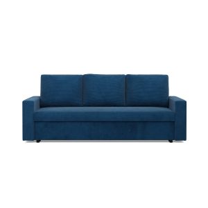 Kanapa 3-osobowa, Rozkładana, Bonell, Pojemniki na pościel, Kolor Granatowy 539029 Kanapa 3-osobowa, Rozkładana, Bonell, Pojemniki na pościel, Kolor Granatowy 539029
