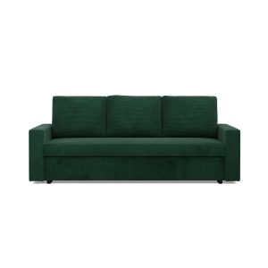 Kanapa 3-osobowa, Rozkładana, Bonell, Pojemniki na pościel, Kolor Zielony 539082 Kanapa 3-osobowa, Rozkładana, Bonell, Pojemniki na pościel, Kolor Zielony 539082