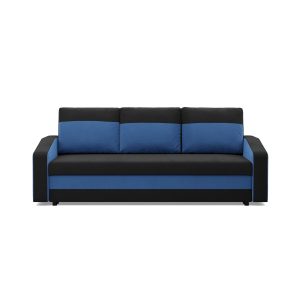Kanapa 3-osobowa, Rozkładana, Funkcja Spania, Pojemnik, Bonell, Czarny 537336 Kanapa 3-osobowa, Rozkładana, Funkcja Spania, Pojemnik, Bonell, Czarny 537336