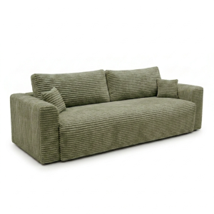 Kanapa CALIDA Sofa 3-osobowa z Funkcją Spania, Jasny Zielony, Sztruks 1084711 Kanapa CALIDA Sofa 3-osobowa z Funkcją Spania, Jasny Zielony, Sztruks 1084711