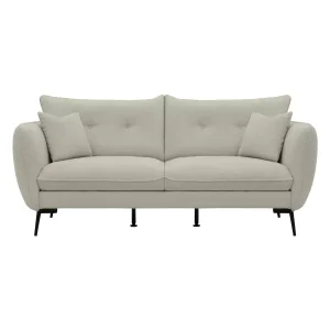 Kanapa Cara 3 osobowa Jasna Ecru Duża Sofa Japandi Nowoczesna + Poduszki 1078225