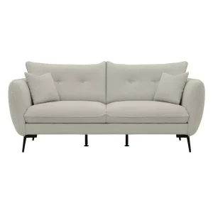 Kanapa Cara 3 osobowa Kremowa Duża Sofa Japandi Salon Nowoczesna + Poduszki 1078249