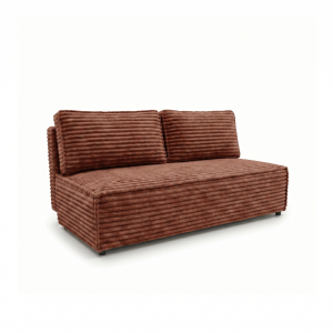 Kanapa FORANO z funkcją spania pojemnik mała sofa gruby sztruks miedziany 1101427 Kanapa FORANO z funkcją spania pojemnik mała sofa gruby sztruks miedziany 1101427