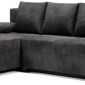 Kanapa Narożna Narożnik z Funkcją Spania + Pojemnik Mini Lux 2 Grafit Lewy 659461 Kanapa Narożna Narożnik z Funkcją Spania + Pojemnik Mini Lux 2 Grafit Lewy 659461