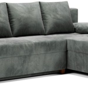 Kanapa Narożna Narożnik z Funkcją Spania + Pojemnik Mini Lux 2 Szary Prawy 659443 Kanapa Narożna Narożnik z Funkcją Spania + Pojemnik Mini Lux 2 Szary Prawy 659443