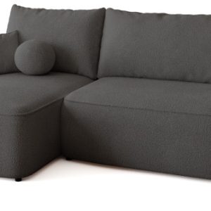 Kanapa narożna z funkcją spania i pojemnikiem CARMELLO boucle 701871 Kanapa narożna z funkcją spania i pojemnikiem CARMELLO boucle 701871