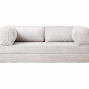 Kanapa piankowa Foamy z funkcją spania kremowy sztruks 985447