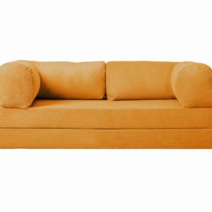 Kanapa piankowa Foamy z funkcją spania pomarańczowy sztruks 985449