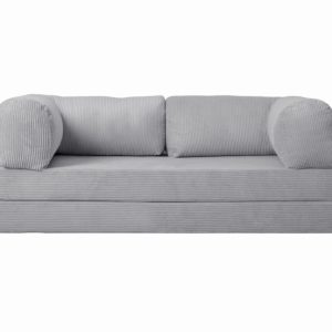 Kanapa piankowa Foamy z funkcją spania szary sztruks 985445