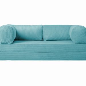 Kanapa piankowa Foamy z funkcją spania turkusowy sztruks 985441