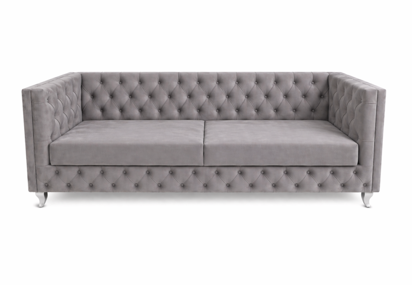 Kanapa pikowana sofa w stylu glamour Lendoro 1037316