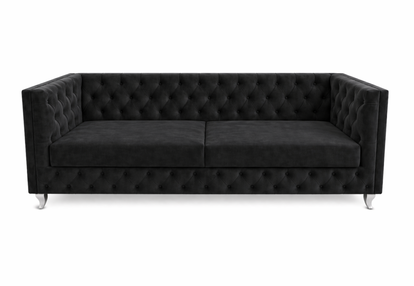 Kanapa pikowana sofa w stylu glamour Lendoro 1037325