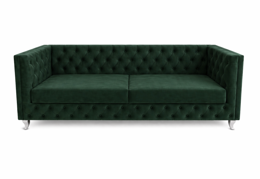 Kanapa pikowana sofa w stylu glamour Lendoro 1037329