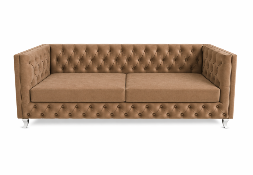 Kanapa pikowana sofa w stylu glamour Lendoro 1037313