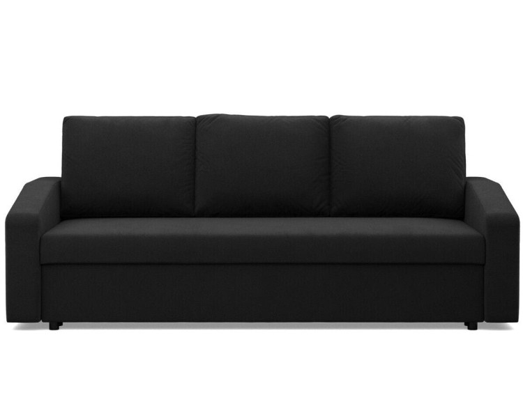 Kanapa rozkładana, BLOM, Mikrofaza, 220x92x85 cm, czarny | TYLETEGOTU 773306