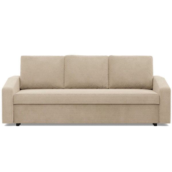 Kanapa rozkładana, BLOM, sztruks, 220x92x92 cm, beżowy | TYLETEGOTU 773339